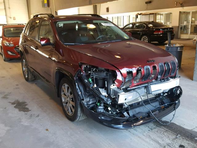 1C4PJLCB5JD612148 - 2018 JEEP CHEROKEE L RED photo 1