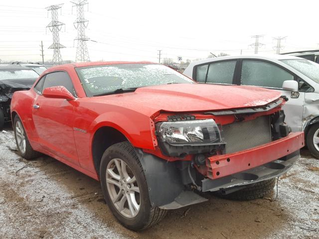 2G1FB1E35F9215393 - 2015 CHEVROLET CAMARO LS RED photo 1