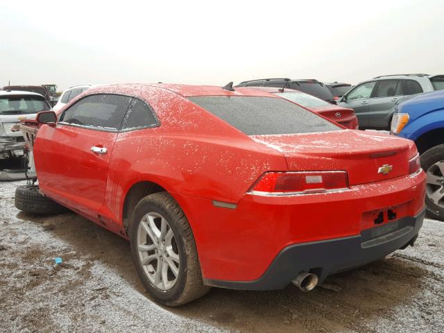 2G1FB1E35F9215393 - 2015 CHEVROLET CAMARO LS RED photo 3