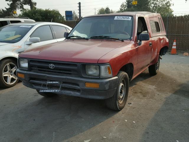 JT4RN81A0N0102713 - 1992 TOYOTA PICKUP 1/2 RED photo 2