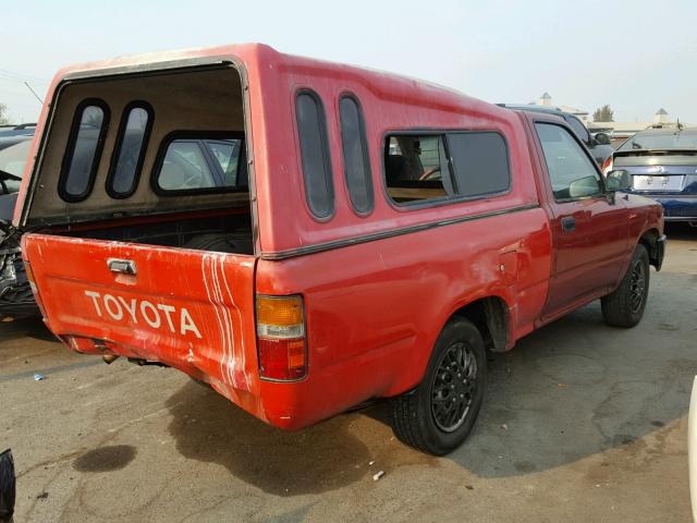 JT4RN81A0N0102713 - 1992 TOYOTA PICKUP 1/2 RED photo 4