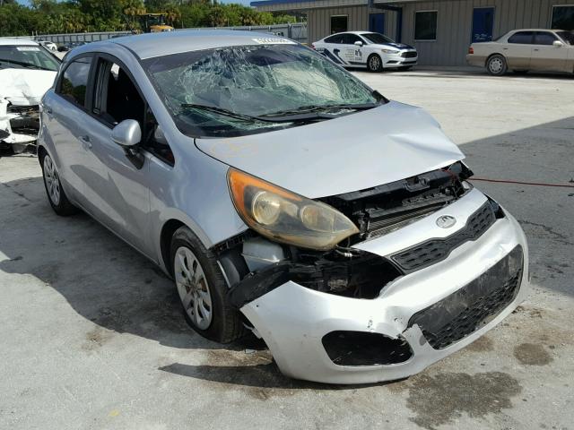 KNADM5A36C6014561 - 2012 KIA RIO LX SILVER photo 1