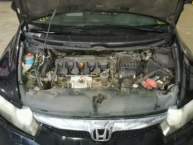 2HGFA16989H528401 - 2009 HONDA CIVIC EXL BLACK photo 7