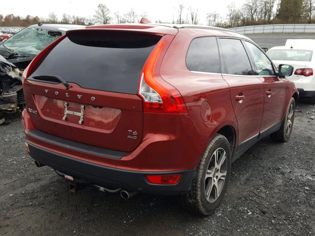 YV4902DZ3D2367185 - 2013 VOLVO XC60 T6 MAROON photo 4