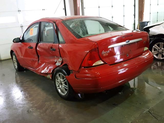 1FAFP3839YW422997 - 2000 FORD FOCUS ZTS RED photo 3