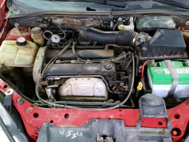 1FAFP3839YW422997 - 2000 FORD FOCUS ZTS RED photo 7