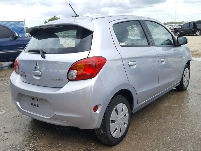 ML32A3HJ8FH046208 - 2015 MITSUBISHI MIRAGE DE SILVER photo 4