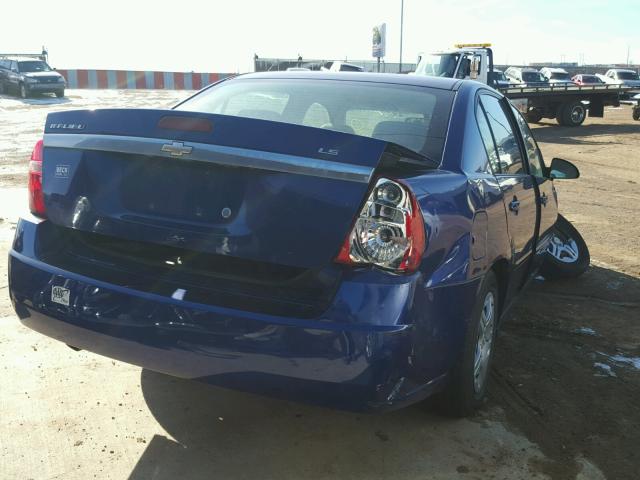 1G1ZS58F77F140148 - 2007 CHEVROLET MALIBU LS ლურჯი ფოტო 4