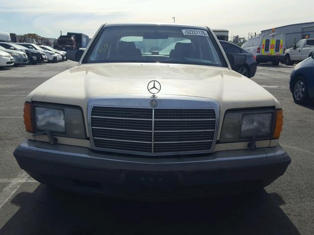 WDBCA35D9HA336001 - 1987 MERCEDES-BENZ 420 SEL CREAM photo 9