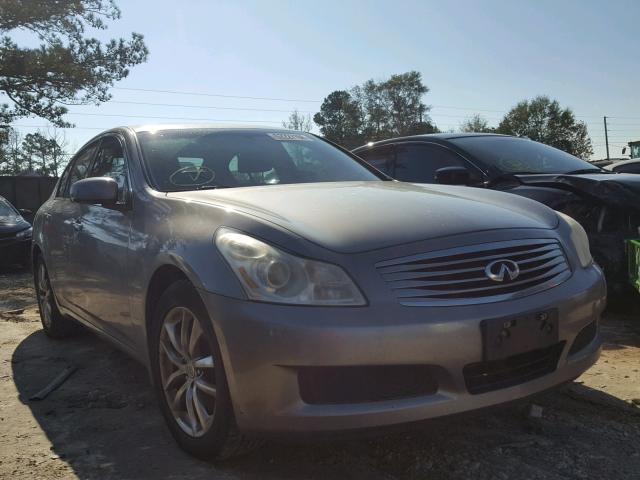 JNKBV61F58M262003 - 2008 INFINITI G35 SILVER photo 1