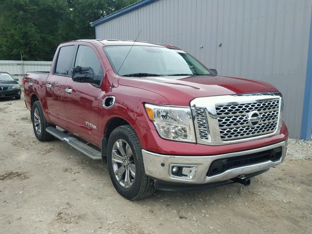 1N6AA1E68HN563362 - 2017 NISSAN TITAN SV RED photo 1