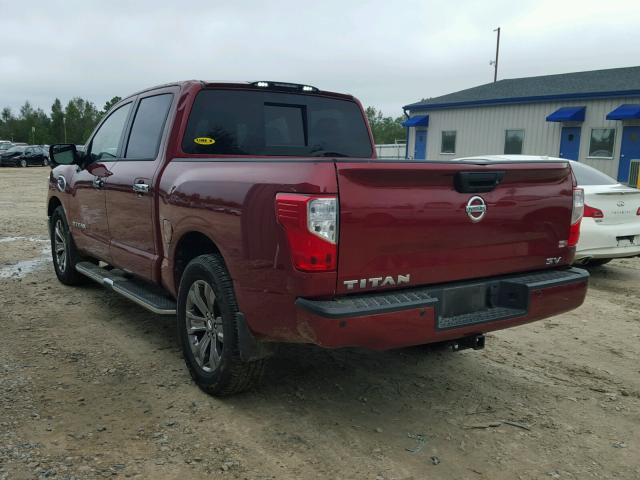 1N6AA1E68HN563362 - 2017 NISSAN TITAN SV RED photo 3