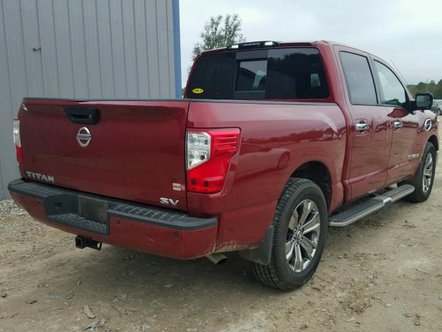 1N6AA1E68HN563362 - 2017 NISSAN TITAN SV RED photo 4