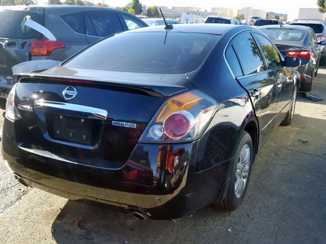 1N4CL2AP2BC185574 - 2011 NISSAN ALTIMA HYB BLACK photo 4