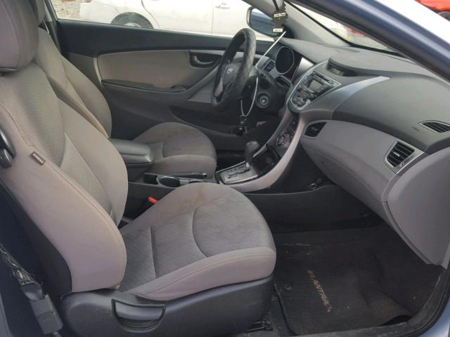 KMHDH6AE9DU020541 - 2013 HYUNDAI ELANTRA CO BLUE photo 5