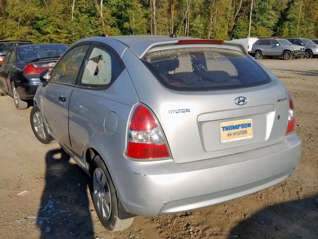 KMHCM36C08U060395 - 2008 HYUNDAI ACCENT GS SILVER photo 3