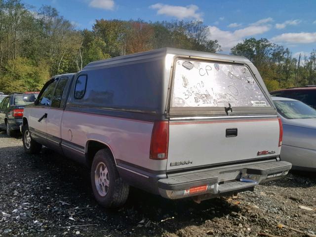 1GTEC19K0PE562825 - 1993 GMC SIERRA C15 GRAY photo 3