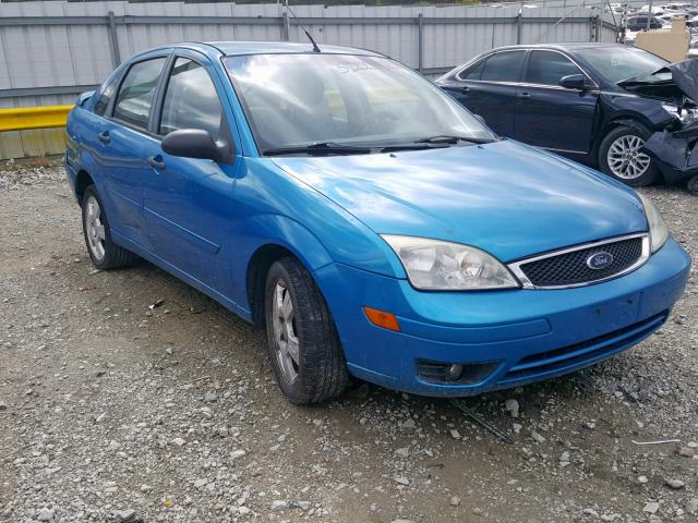 1FAHP34N17W291918 - 2007 FORD FOCUS ZX4 BLUE photo 1