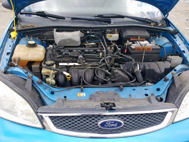 1FAHP34N17W291918 - 2007 FORD FOCUS ZX4 BLUE photo 7