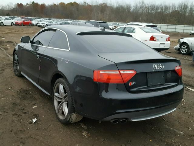 WAURV78T38A040561 - 2008 AUDI S5 QUATTRO BLACK photo 3