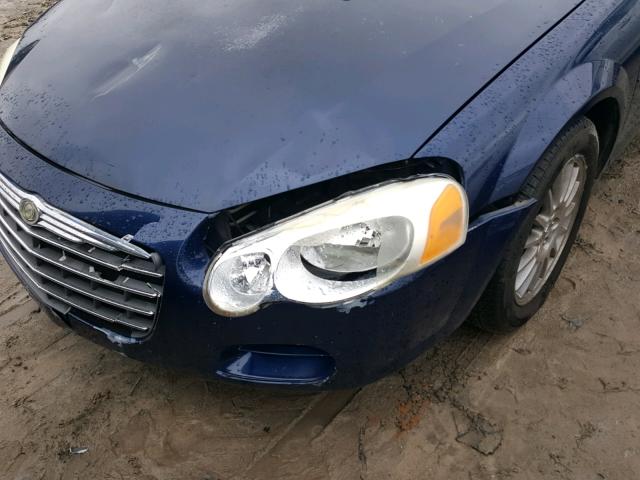 1C3EL56R26N283372 - 2006 CHRYSLER SEBRING TO BLUE photo 9