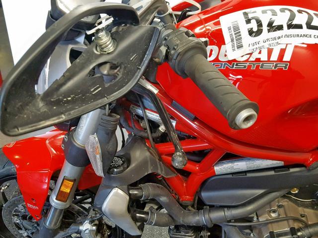 ZDM1RBSVXEB001350 - 2014 DUCATI MONSTER 12 RED photo 10