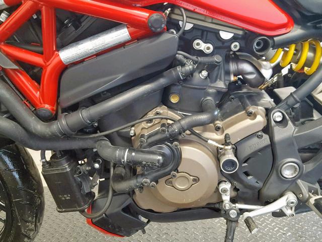 ZDM1RBSVXEB001350 - 2014 DUCATI MONSTER 12 RED photo 6