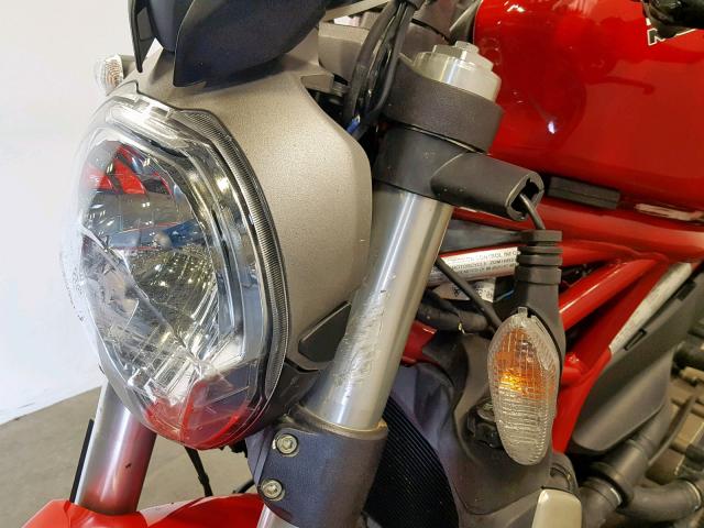 ZDM1RBSVXEB001350 - 2014 DUCATI MONSTER 12 RED photo 9