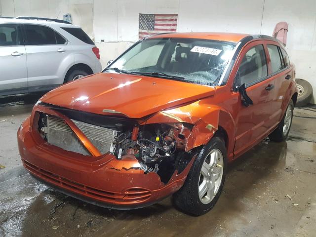 1B3HB48B78D641131 - 2008 DODGE CALIBER SX ORANGE photo 2