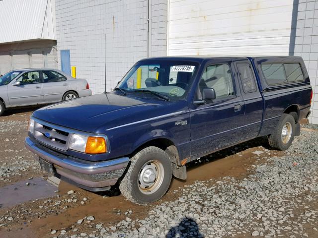 1FTCR14U5SPA77432 - 1995 FORD RANGER SUP BLUE photo 2