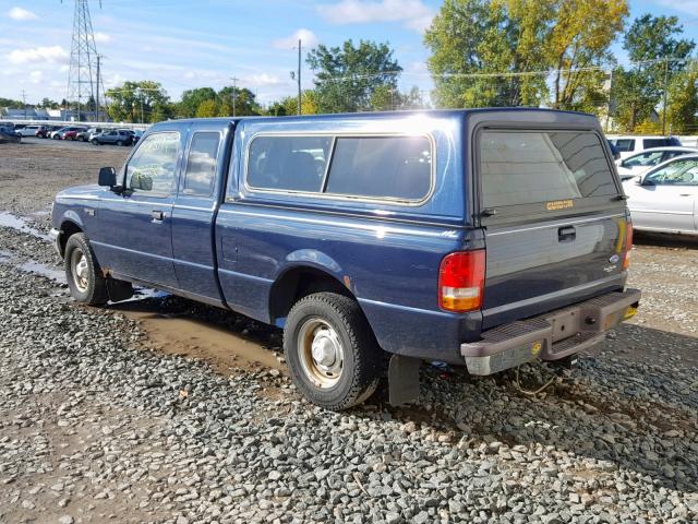 1FTCR14U5SPA77432 - 1995 FORD RANGER SUP BLUE photo 3