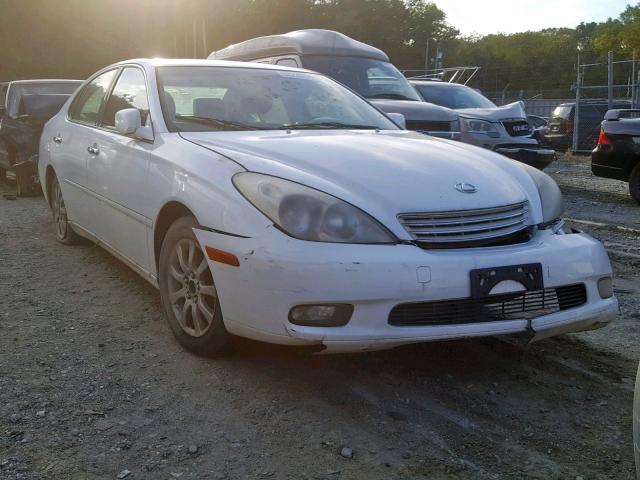 JTHBF30G635038098 - 2003 LEXUS ES 300 WHITE photo 1