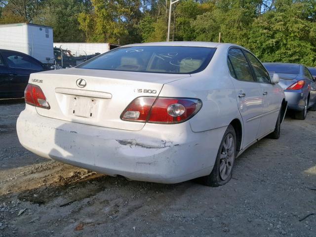 JTHBF30G635038098 - 2003 LEXUS ES 300 WHITE photo 4