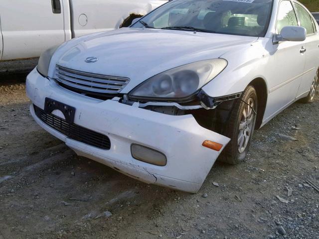 JTHBF30G635038098 - 2003 LEXUS ES 300 WHITE photo 9