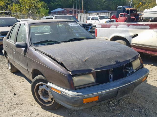 1P3XP28D2MN541573 - 1991 PLYMOUTH SUNDANCE A PURPLE photo 1