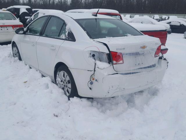 1G1PA5SG8E7346890 - 2014 CHEVROLET CRUZE LS WHITE photo 3