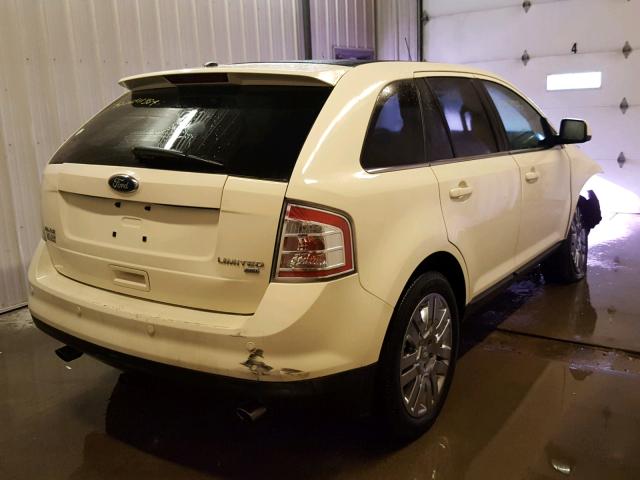 2FMDK49C78BA74392 - 2008 FORD EDGE LIMIT WHITE photo 4