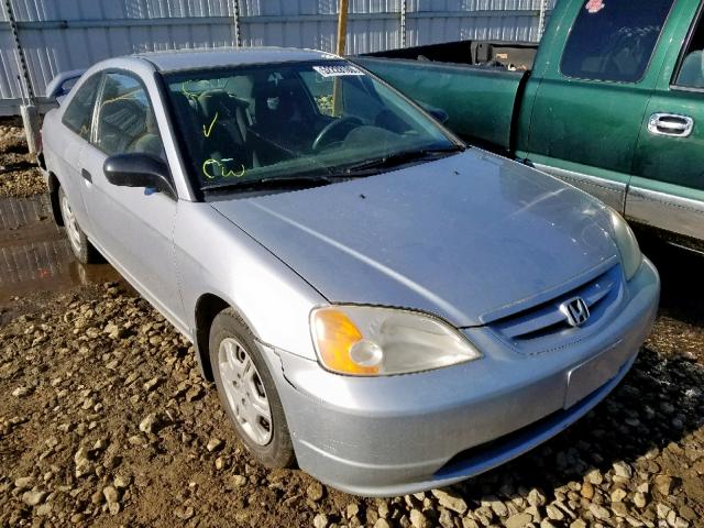 1HGEM21112L802332 - 2002 HONDA CIVIC DX SILVER photo 1