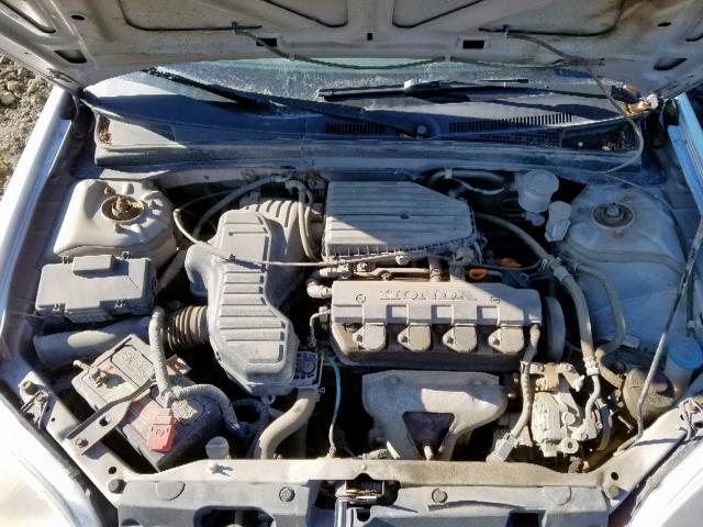 1HGEM21112L802332 - 2002 HONDA CIVIC DX SILVER photo 7