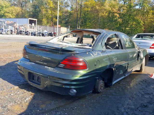 1G2NF52EXYM786165 - 2000 PONTIAC GRAND AM S GREEN photo 4