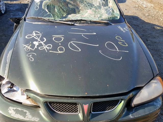 1G2NF52EXYM786165 - 2000 PONTIAC GRAND AM S GREEN photo 7