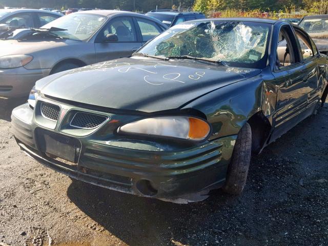 1G2NF52EXYM786165 - 2000 PONTIAC GRAND AM S GREEN photo 9