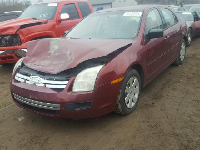 3FAHP06Z57R194593 - 2007 FORD FUSION S BURGUNDY photo 2