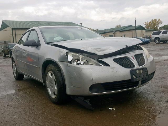 1G2ZF55B364257799 - 2006 PONTIAC G6 SE SILVER photo 1