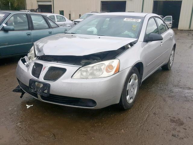 1G2ZF55B364257799 - 2006 PONTIAC G6 SE SILVER photo 2