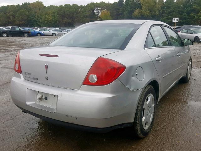 1G2ZF55B364257799 - 2006 PONTIAC G6 SE SILVER photo 4