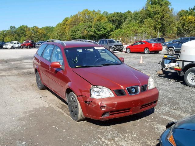 KL5JD86Z45K120429 - 2005 SUZUKI FORENZA S RED photo 1