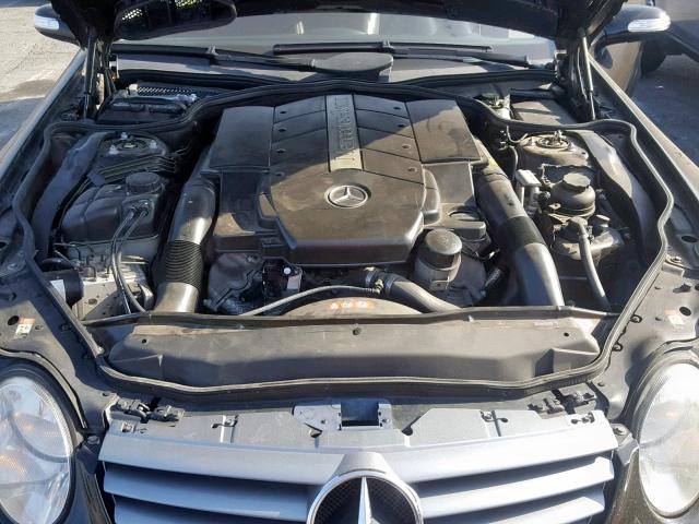 WDBSK75F44F075293 - 2004 MERCEDES-BENZ SL 500 BLACK photo 7