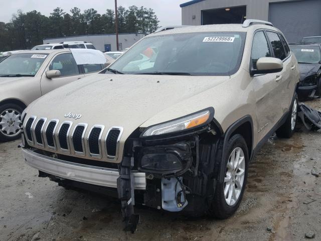 1C4PJLCB3EW217301 - 2014 JEEP CHEROKEE L TAN photo 2