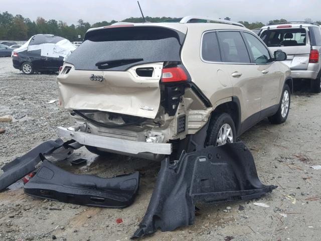 1C4PJLCB3EW217301 - 2014 JEEP CHEROKEE L TAN photo 4